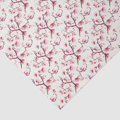 Blush Pink Spring Rustic Bohemian Floral Tissuepapier (Detail)