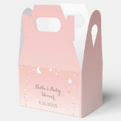 Blush Pink Star Moon Baby shower Bedankdoosjes (Geopend)
