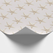 Blush Pink Star Ornaments Christmas Cadeaupapier (Hoek)