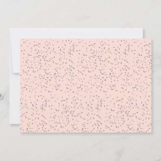 Blush Pink Stardust First Heilige Communfoto Kaart (Achterkant)