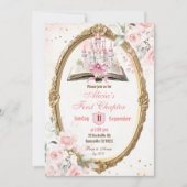 Blush Pink Storybook Prinses 1e verjaardag Kaart (Voorkant)