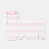 Blush Pink Stripes | Dank u Bedankdoosjes (Uitgevouwen)