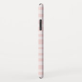 Blush Pink Stripes Roos Monogram Gepersonaliseerd Case-Mate iPhone Case (Achterkant/rechts)