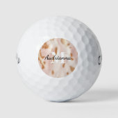 Blush Pink Tan Southwest Faux Koeienhuid Cowgirl Golfballen (Voorkant)