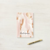 Blush Pink Tan Southwest Faux Koeienhuid Cowgirl Post-it® Notes (Op bureau)