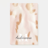 Blush Pink Tan Southwest Faux Koeienhuid Cowgirl Post-it® Notes (Voorkant)