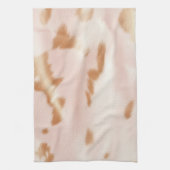 Blush Pink Tan Southwest Faux Koeienhuid Theedoek (Verticaal)