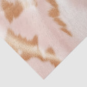 Blush Pink Tan Southwest Faux Koeienhuid Tissuepapier (Detail)