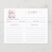 Blush Pink Tea Party Vrijgezellenfeest Recept Kaar (Voorkant)