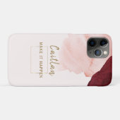 Blush Pink Terra Cotta Abstract Case-Mate iPhone Case (Achterkant (horizontaal))