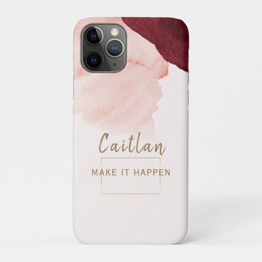 Blush Pink Terra Cotta Abstract Case-Mate iPhone Case (Achterkant)