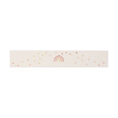 Blush Pink Terracotta Rainbow Cute Invite Suite Uitnodigingen Wikkel (Vlak)