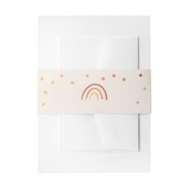 Blush Pink Terracotta Rainbow Cute Invite Suite Uitnodigingen Wikkel