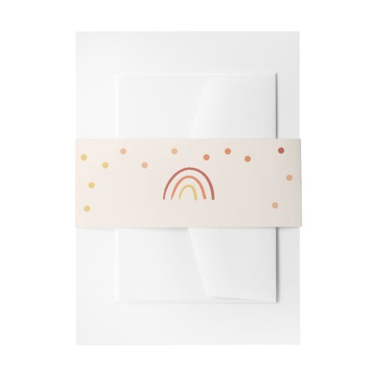 Blush Pink Terracotta Rainbow Cute Invite Suite Uitnodigingen Wikkel (Voorkant Voorbeeld)