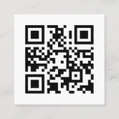 BLUSH PINK TERRACOTTA TEXTURE LOGO QR CODE VIERKANTE VISITEKAARTJE (Achterkant)