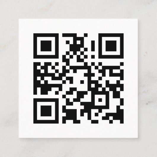 BLUSH PINK TERRACOTTA TEXTURE LOGO QR CODE VIERKANTE VISITEKAARTJE (Achterkant)