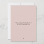 Blush Pink Texas Map Modern Minimalistisch script Save The Date (Achterkant)