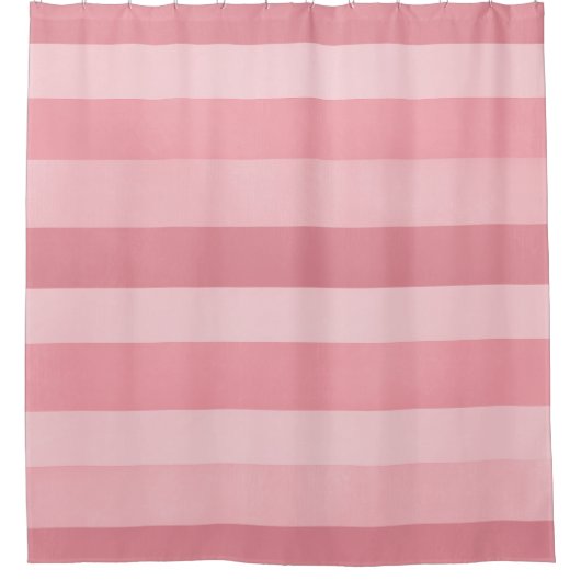 Blush Pink Textured Stripes Pattern Douchegordijn (Voorkant)
