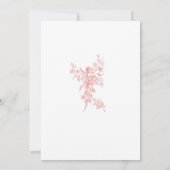 Blush Pink Toile de Jouy Paris Save the Date Card (Achterkant)