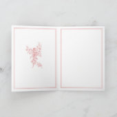 Blush Pink Toile de Jouy Paris Wedding Invitation (Binnen)