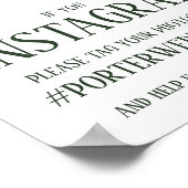 Blush Pink Tropical Floral Instagram Poster (Hoek)