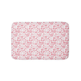 Blush Pink Tropical Flowers Spring Garden Badmat