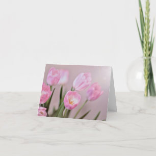 Blush Pink Tulip Note-kaarten  Kaart
