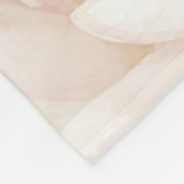Blush Pink Tulpen Bloemen Fleece Deken (Hoek)