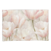 Blush Pink Tulpen Bloemen Kussensloop (Voorkant-Rechts)