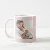 Blush Pink | Twee fotoscript Happy Moederdag Koffiemok (Links)