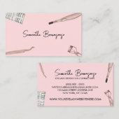 Blush Pink Tweezer Curler Extensions Eyelash Visitekaartje (Voorkant / Achterkant)