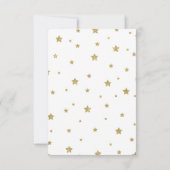 Blush Pink Twinkle Twinkle Little Star Baby shower Bedankkaart (Achterkant)