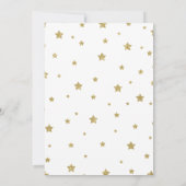 Blush Pink Twinkle Twinkle Little Star Baby shower Kaart (Achterkant)