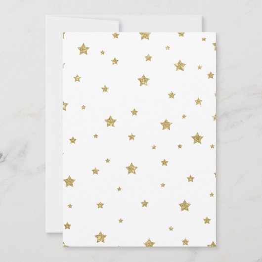 Blush Pink Twinkle Twinkle Little Star Baby shower Kaart (Achterkant)