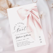 Blush Pink Tying the Knot Vrijgezellenfeest Kaart