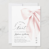 Blush Pink Tying the Knot Vrijgezellenfeest Kaart (Voorkant)