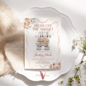 Blush Pink van de Markt Bruids Douche Uitnodiging