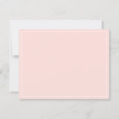 Blush Pink van het bureau van de naam in het scrip Notitiekaartje (Achterkant)