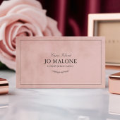 Blush Pink Velvet Textuur Elegant Bedrijf Visitekaartje