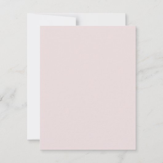 Blush Pink Vertical Stripes Moderne Receptie Kaart (Achterkant)