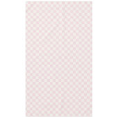 Blush Pink & Warm White Modern Checkered Tafelkleed (Voorkant)