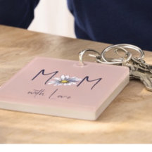 Blush Pink Watercolor Daisy Mother's Day Keepsake 