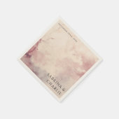 Blush Pink Watercolor Wash Minimalist Wedding Servet (Hoek)