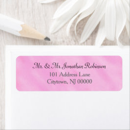 Blush Pink Watercolor Wedding Etiket