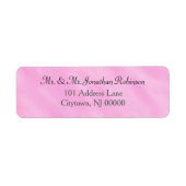 Blush Pink Watercolor Wedding Etiket (Voorkant)