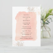 Blush Pink Waterverf Brunch Bubble Vrijgezellenfee Kaart (Staand voorkant)
