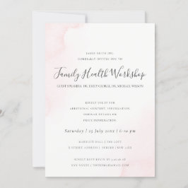 BLUSH PINK WATERVERF BRUSH STROKE WORKSHOP EVAL KAART