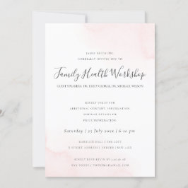 BLUSH PINK WATERVERF BRUSH STROKE WORKSHOP EVAL KAART