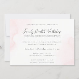 BLUSH PINK WATERVERF BRUSH STROKE WORKSHOP EVAL KAART