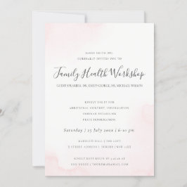 BLUSH PINK WATERVERF BRUSH STROKE WORKSHOP EVAL KAART